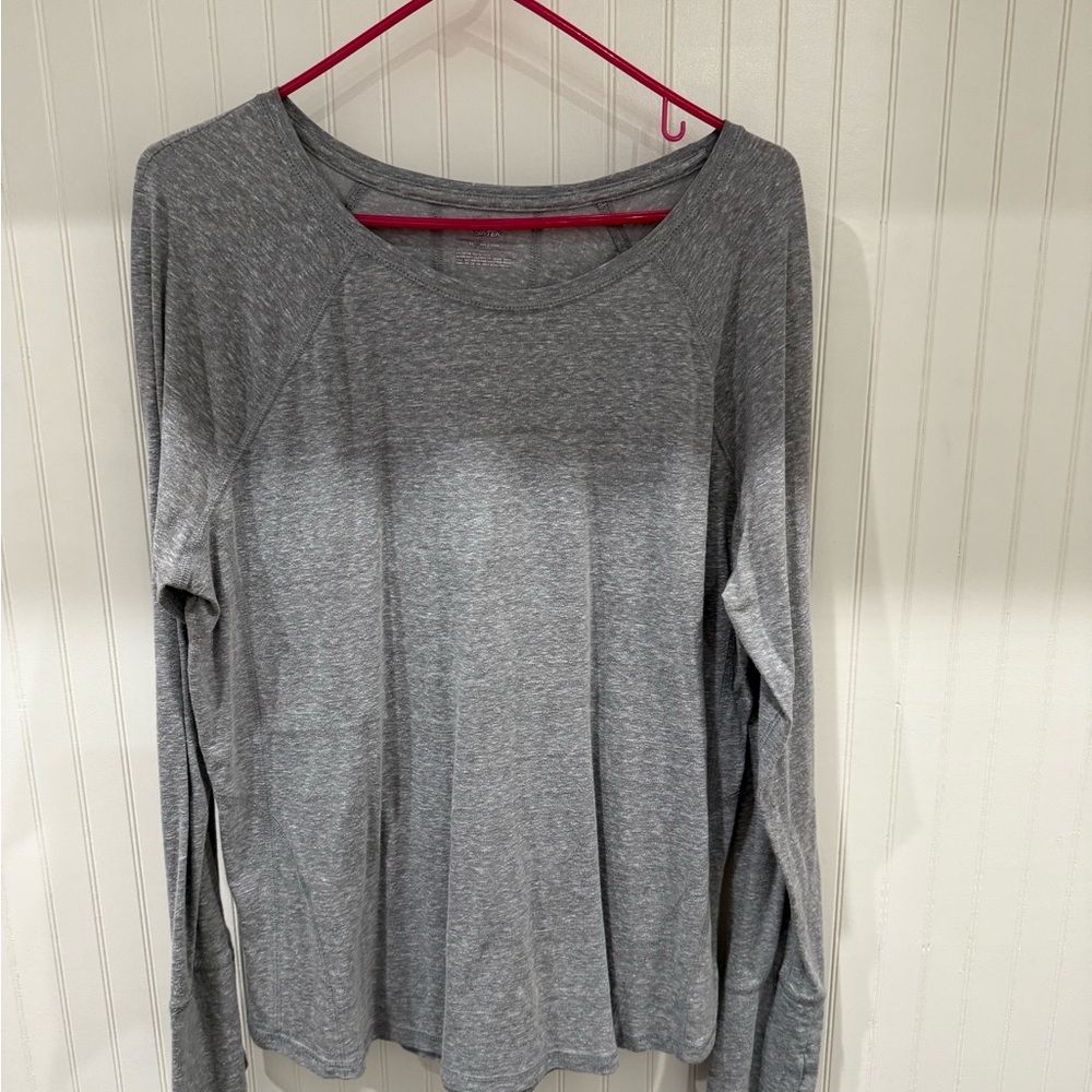 Tek Gear Heather Gray Women's Long Sleeve Tee